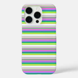Hot colourful neon stripes iPhone 16 pro case
