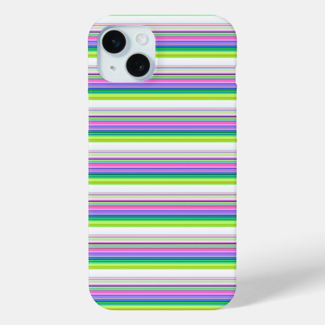 Hot colourful neon stripes Case-Mate iPhone case (Back)