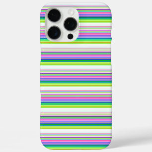 Hot colourful neon stripes iPhone 16 pro max case