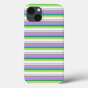 Hot colourful neon stripes iPhone 13 case