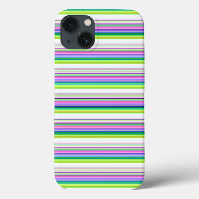 Hot colourful neon stripes Case-Mate iPhone case (Back)