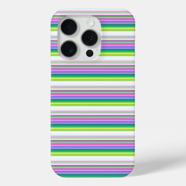 Hot colourful neon stripes Case-Mate iPhone case (Back)