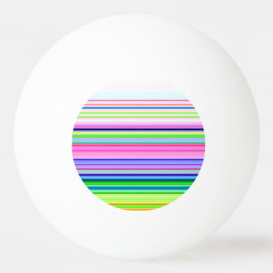 Hot colourful neon stripes ping pong ball