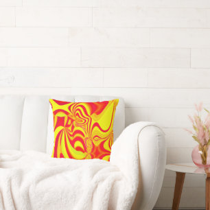 Hot Colourful Patterns Artwork Cushion