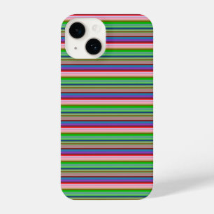 Hot colourful stripes iPhone 14 case