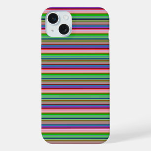 Hot colourful stripes iPhone 15 plus case
