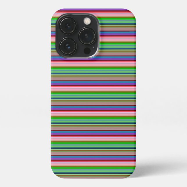 Hot colourful stripes iPhone case (Back)