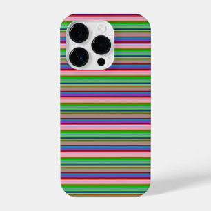Hot colourful stripes iPhone 14 pro case