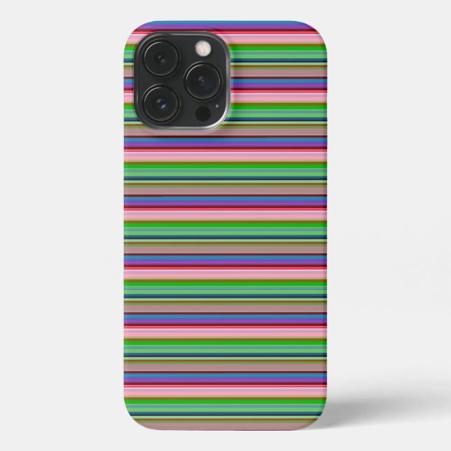 Hot colourful stripes iPhone case (Back)