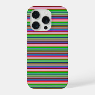 Hot colourful stripes iPhone 15 pro case