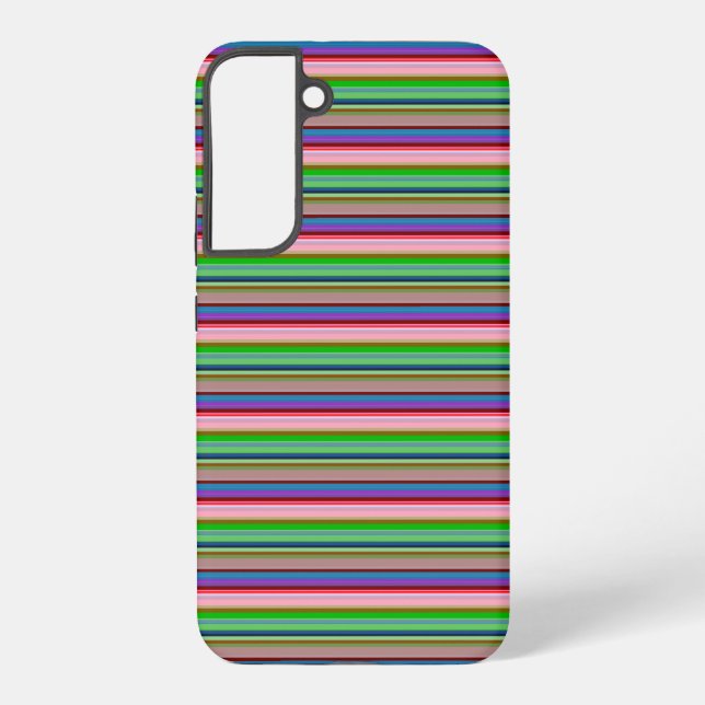 Hot colourful stripes samsung galaxy s22+ case (Back)
