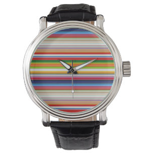 Hot colourful stripes watch