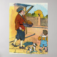Hot-cross Buns, Mother Goose Nursery Rhyme Picture