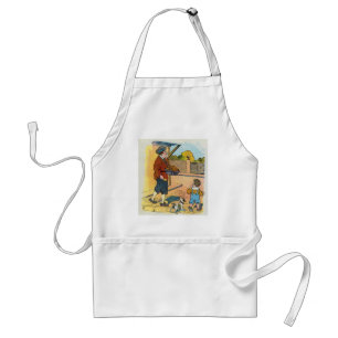 Hot-cross Buns, Mother Goose Nursery Rhyme Picture Standard Apron