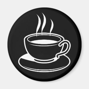 Hot Cup of Coffee - Black Magnet