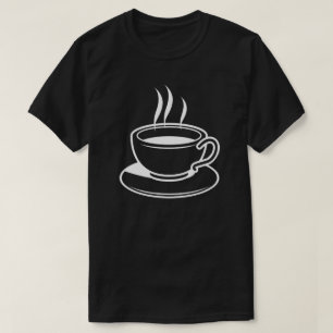 Hot Cup of Coffee - Black T-Shirt