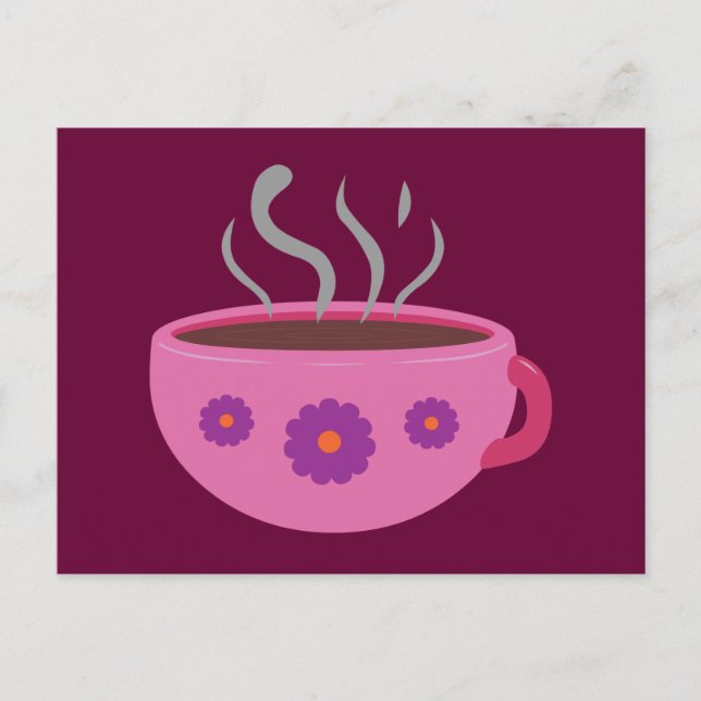 Hot Cup of Coffee Postcard (Front)
