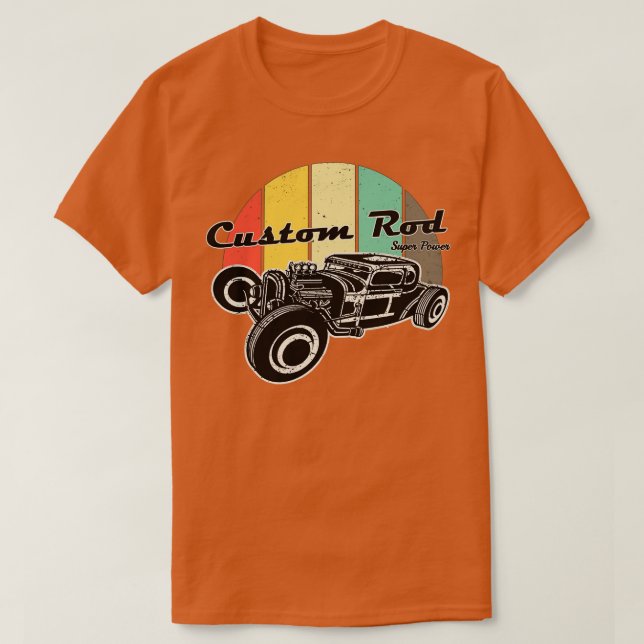 Hot Custom Rod Classic T-Shirt (Design Front)
