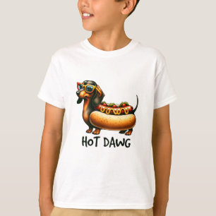 Hot Dawg: Cool Dachshund Hot Dog Kids' T-Shirt
