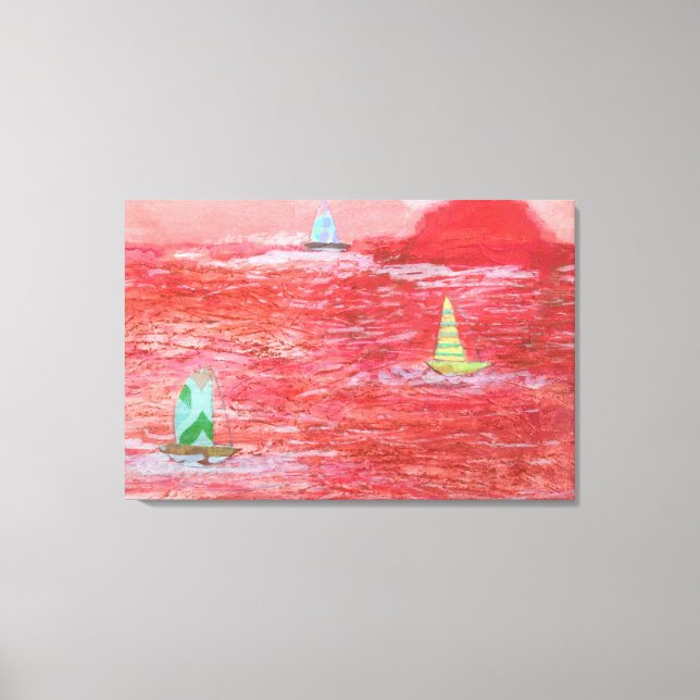 Hot Day Sailing  Canvas Print (Front)