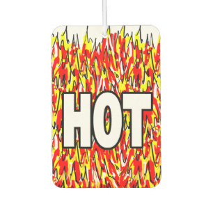 Hot Devil Flames. Fiery Car Air Freshener