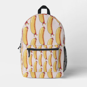 Hot Diggity Dog Fun Cheeky Retro Character Printed Backpack