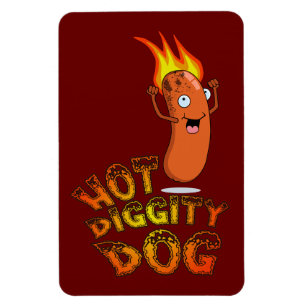 Hot Diggity Dog Premium Flexi Magnet