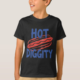 Hot diggity hot dog bbq 4th of july party usa T-Shirt