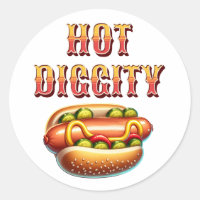 Hot Diggity | Retro Hot Dog 