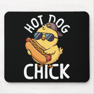 Hot Dog Adult Chicken Girl Hot Dog Chick Mouse Pad