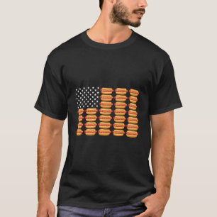 Hot Dog American Flag July 4Th Patriotic Summer Bb T-Shirt
