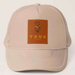 Hot dog and beer true love trucker hat