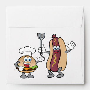 Hot Dog and Cheeseburger Cook-Out Envelope