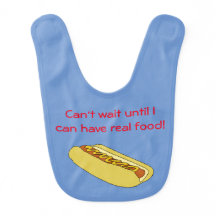 Hot Dog Baby Bib