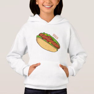 Hot dog cartoon illustration