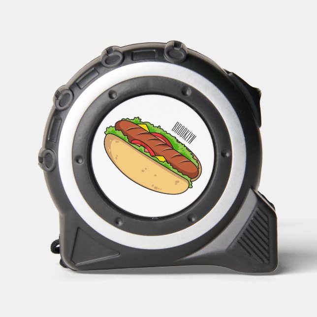 Hot dog cartoon illustration 1 (Front)