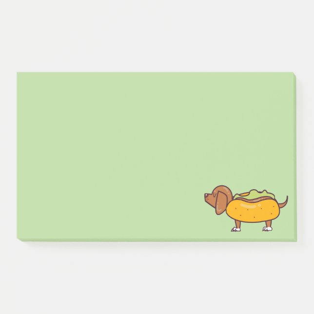 Hot Dog Dachshund Post-It Notes (Front)