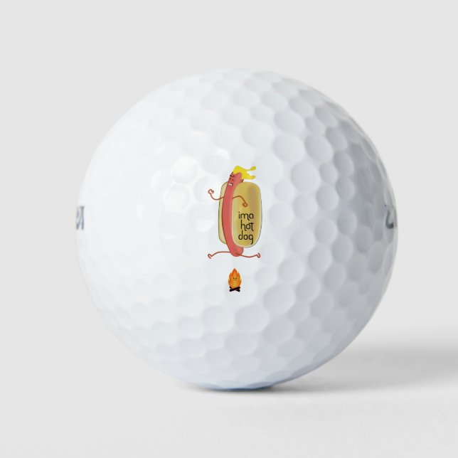 Hot Dog Dare Devil Golf Balls (Front)