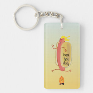 Hot Dog Dare Devil Key Ring