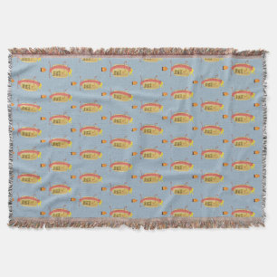 Hot Dog Dare Devil Throw Blanket