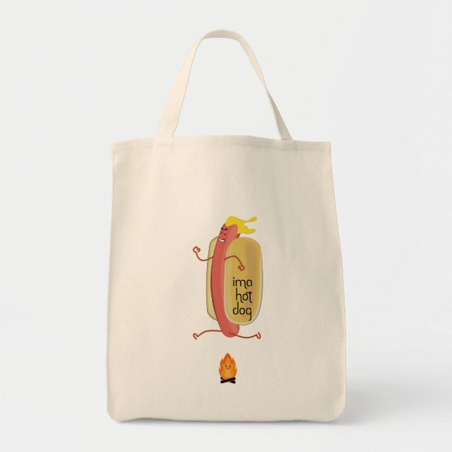 Hot Dog Dare Devil Tote Bag (Front)