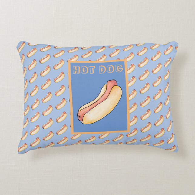 Hot dog decorative cushion (Front)