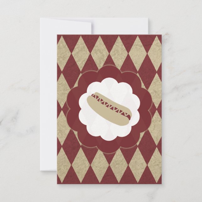 hot dog diamonds invitation (Front)