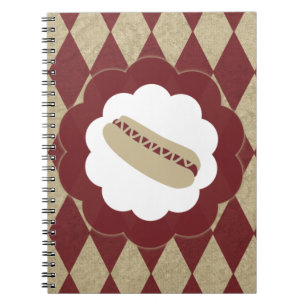 hot dog diamonds spiral notebook