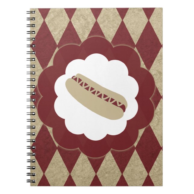 hot dog diamonds spiral notebook (Front)