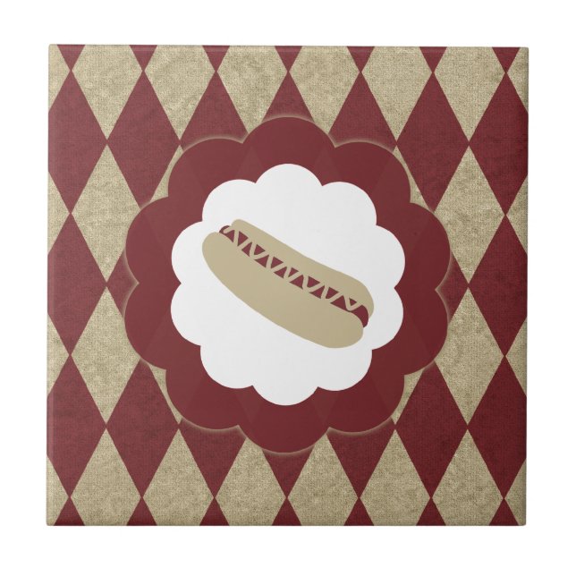 hot dog diamonds tile (Front)