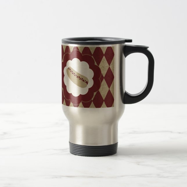 hot dog diamonds travel mug (Right)