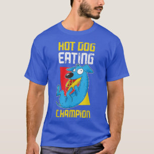Hot Dog Eating Champion Funny Hot Dog  T-Shirt