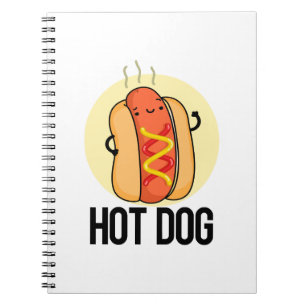Hot Dog Funny Hot Dog Food Pun Notebook