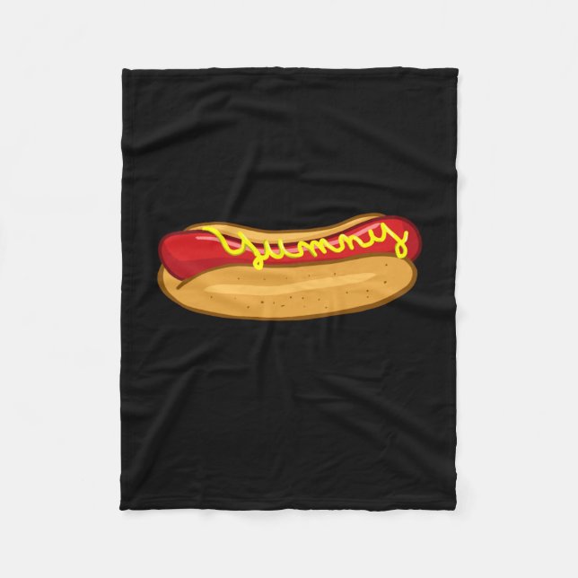 Hot dog funny hot dog lover performance  fleece blanket (Front)